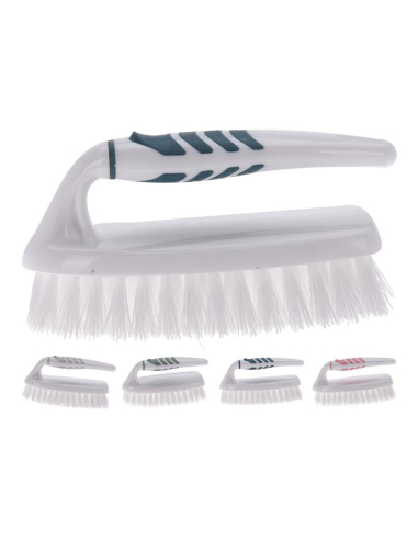 Brosse À Main Avec Manche Antidérapant 5x19,5x10,5cm Couleurs Assorties