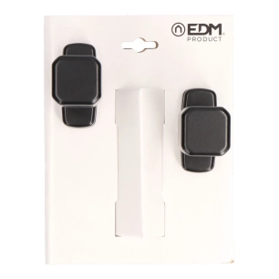 Bouton Recuperable Blister 6807 Aluminium Noir Edm