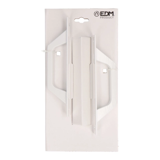 Blister Poignée Plaque Droite 6804 Aluminium Blanc Edm