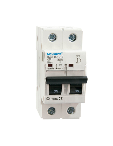 Disjoncteur Magnéto-Thermique Unipolaire+Neutre 10a