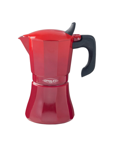 ''MACHINE À Café En Aluminium De 6 Tasses Modele: ''''PETRA'''' Oroley Couleur Rouge.''