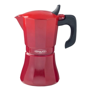 ''MACHINE À Café En Aluminium De 6 Tasses Modele: ''''PETRA'''' Oroley Couleur Rouge.''