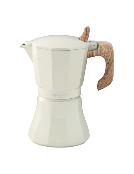 ''MACHINE À Café En Aluminium De 6 Tasses Modele: ''''PETRA'''' Oroley Couleur Crème.''