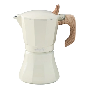 ''MACHINE À Café En Aluminium De 6 Tasses Modele: ''''PETRA'''' Oroley Couleur Crème.''