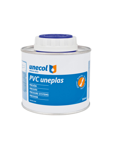 Pvc Uneplas, Flacon Metal 500ml Avec Pinceau A2041 Unecol