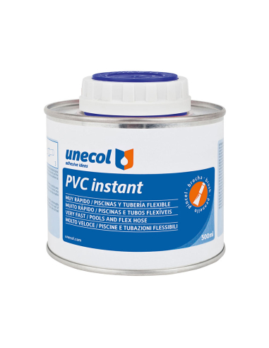 Instant Pvc, Flacon Metal 500ml Avec Pinceau A2053 Unecol