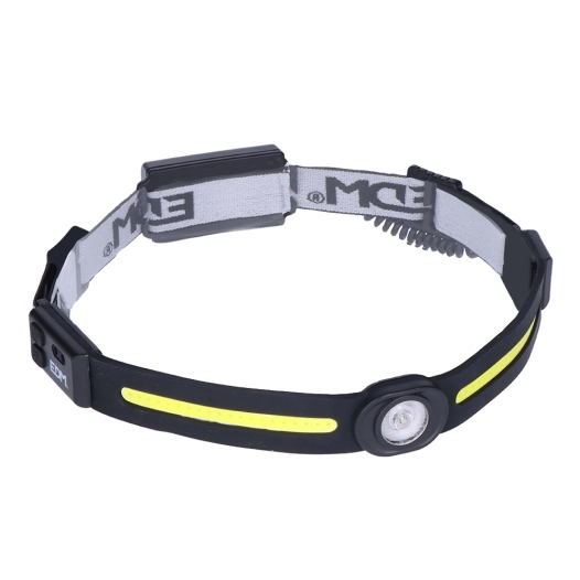 Torche Frontale 3w + 5w Cob Edm. Led Centrale 3w 130lm + Led Cob 310lm