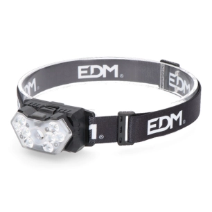 Lampe Frontale A Batterie 5w 400lm + 8x1w 200lm 9 Leds Edm