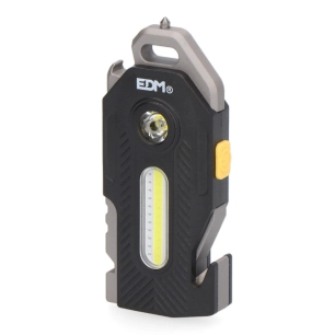 Torche De Sécurité 6 En 1 7w + 2,5w 400lm Fonction Turbo Edm