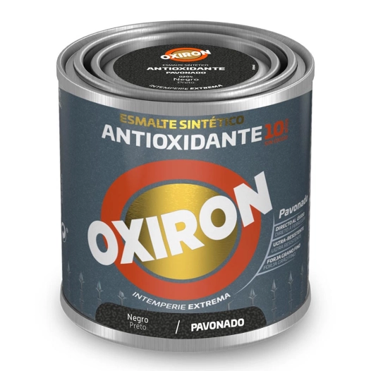 Émail Synthétique Métallique Antioxydant Oxiron Noir Bluned 250ml Titan 5809046