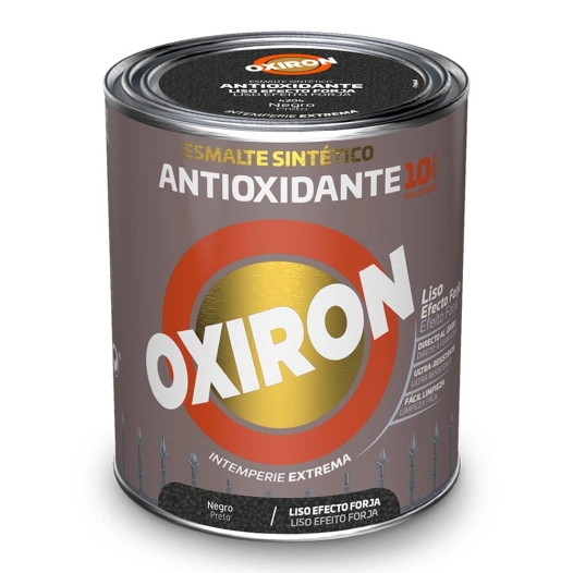 Émail Synthétique Métallique Antioxydant Oxiron Lisse Effet Forge Noir 750ml Titan 5809097