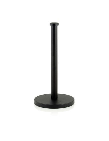 Porte Rouleau Metal Noir Ø16x32cm Cc70004 Andrea House