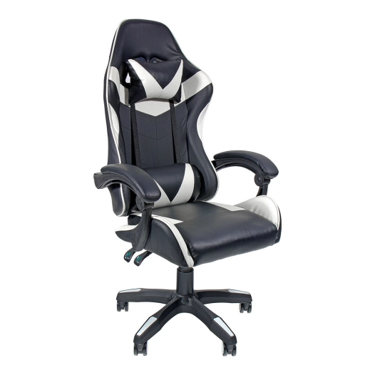 Chaise De Gaming Ergonomique Noir Et Blanc Edm - Edm