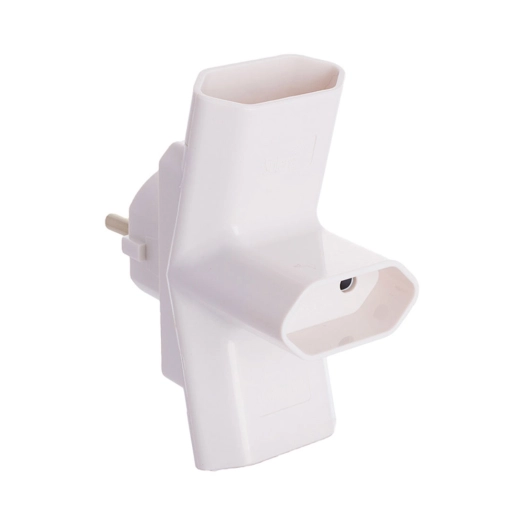 Fiche Triple Bipolaire 16a 250v 4mm 3680w Blanche. Solera 15097. - Solera