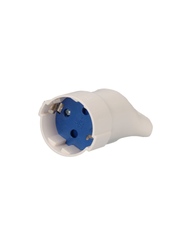 Schuco Base 4.8mm 16a 250v T/Tl Blanc. Avec Anneau Pour Un Retrait Facile. Solera 5019a. - Solera