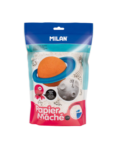 Sac Papier Maché Blanc Poudre 200g Milan