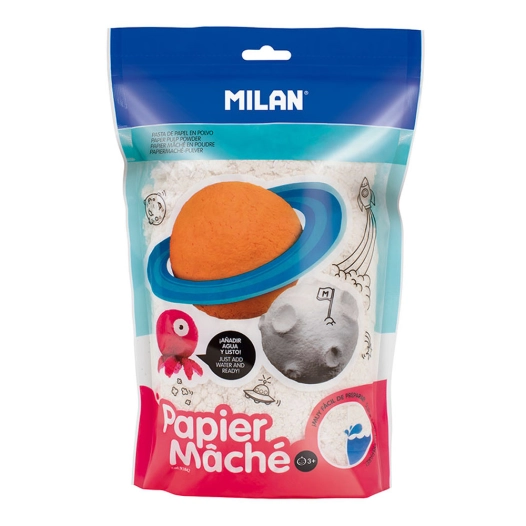 Sac Papier Maché Blanc Poudre 200g Milan