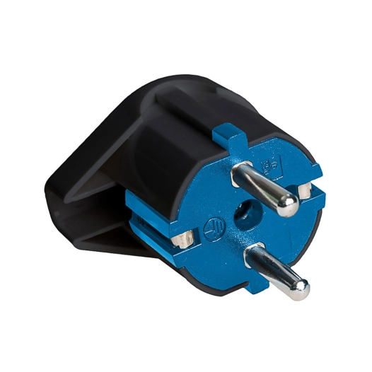 Schuko Fiche Sortie Laterale 16a 250v T/Tl 4.8mm Noir. Solera 6566n. - Solera