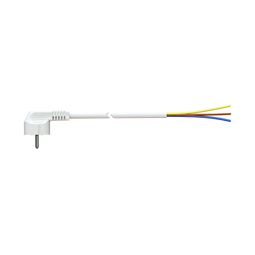 Cable Avec Fiche Schuko 3m 3x1.5mm 4.8mm 16a 250v T/Tl Blanc. Solera 7000/3. - Solera