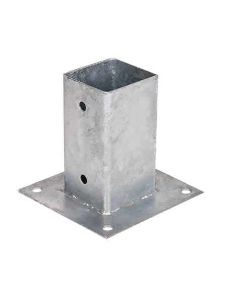 Ancre Carrée Faura 9x9cm Fixation robuste au sol pour poteaux bois - FAURA