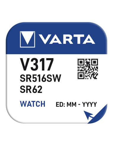 Pile Montre Varta SR62/V317 Alimentation fiable pour montres - Varta