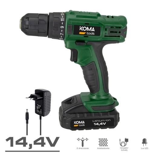 Malette Avec Perceuse Et Tournevis À Batterie 14,4 1 500 Mah Koma Tools