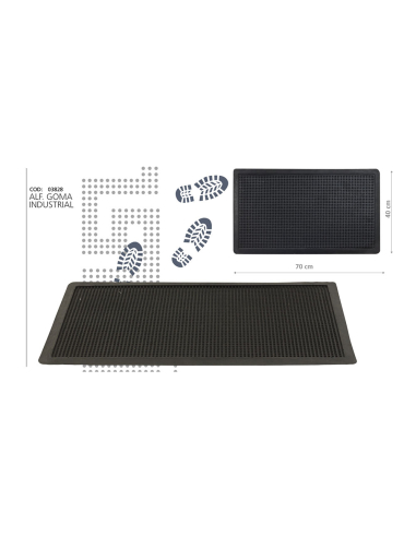 Paillasson Industriel Caoutchouc Résistance et Adhérence - HIDALGO