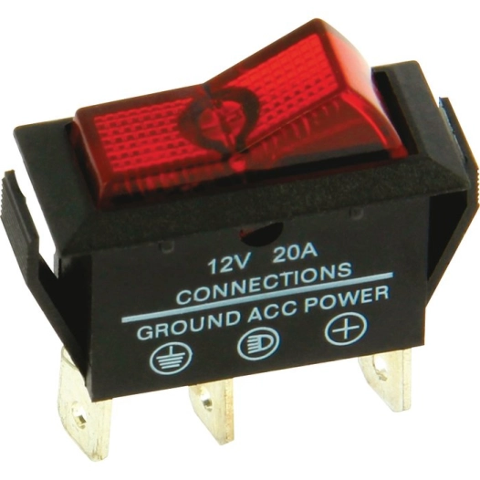 interrupt lumineux rectangul