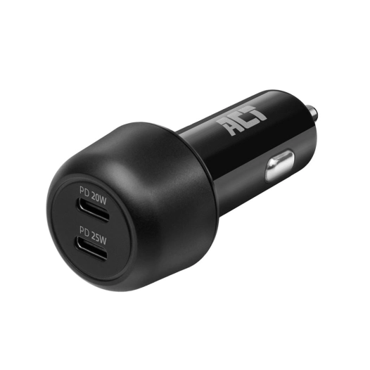 chargeur rapide pour voiture usb-c 2 ports 45w avec power delivery