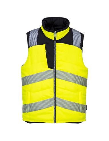 Bodywarmer réversible haute visibilité PW3 - M - Jaune/Noir - PORTWEST
