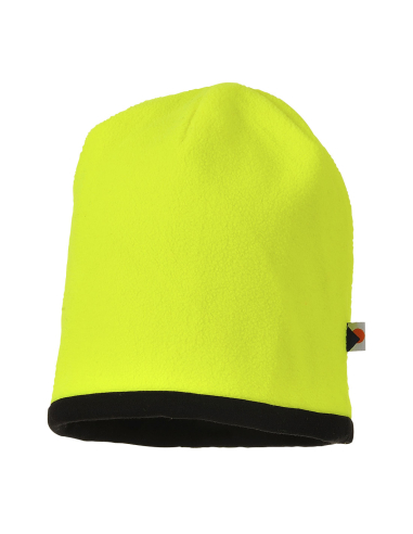 Bonnet Hi-Vis réversible - Jaune/Noir - PORTWEST