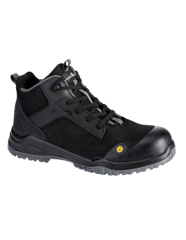 Botte intermédiaire Bevel Composite S3S ESD SR FO - 43 - Noir/Gris - PORTWEST