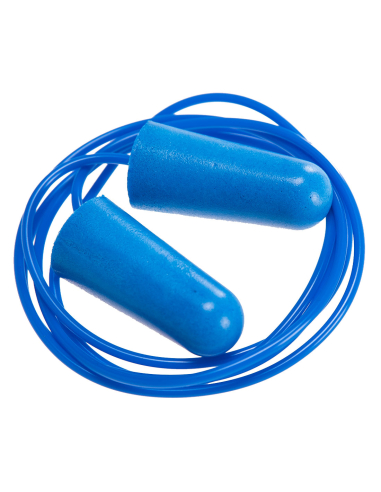 Bouchon détectable en mousse de PU avec cordon (200 paires) - Bleu - PORTWEST