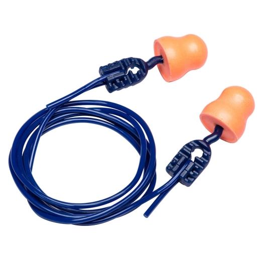 Bouchons doreille Bell Comfort en mousse PU avec cordon (200 paires) - Orange - PORTWEST