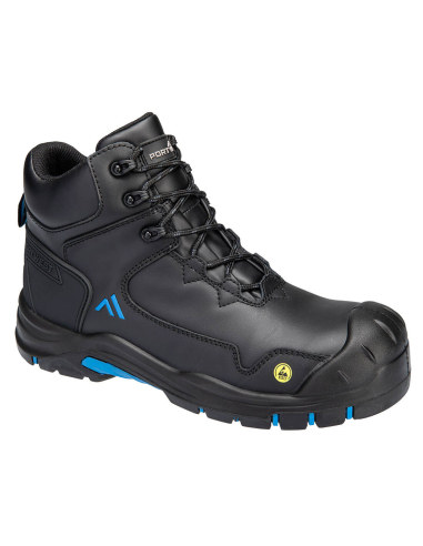 Chaussure basse Apex S3S ESD HRO SR SC FO - 38 - Noir/Bleu - PORTWEST