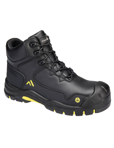 Chaussure basse Apex S3S ESD HRO SR SC FO - 41 - Noir/jaune - PORTWEST