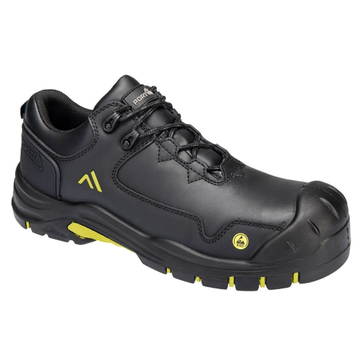Chaussure basse Apex S3S ESD HRO SR SC FO - 47 - Noir/jaune - PORTWEST