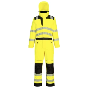 Combinaison de pluie haute visibilité PW3 - XL - Jaune/Noir - PORTWEST