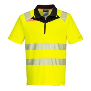 DX4 Polo Haute Visibilité MC - S - Jaune/Noir - PORTWEST