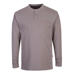 FR Henley antistatique - XXXL - Gris - PORTWEST
