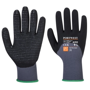 Gant dermiflex Ultra Plus - L - Gris/Noir - PORTWEST