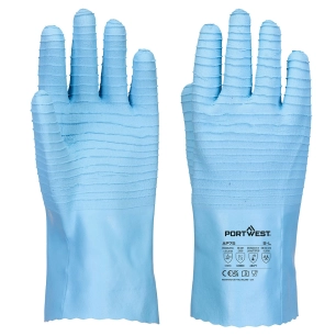 Gant en latex FD Chem B - L - Bleu - PORTWEST