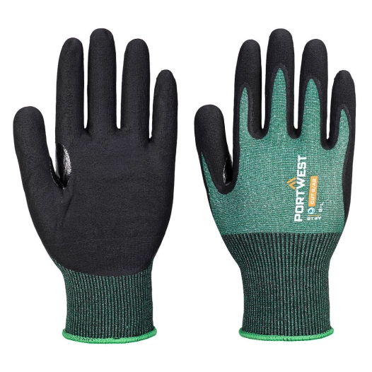 Gant SG Grip15 Eco Nitrile (Pack12) - XS - Vert/Noir - PORTWEST