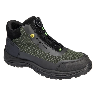 Girder Composite Mid Boot S3S ESD SR FO - 39 - Noir/Vert - PORTWEST