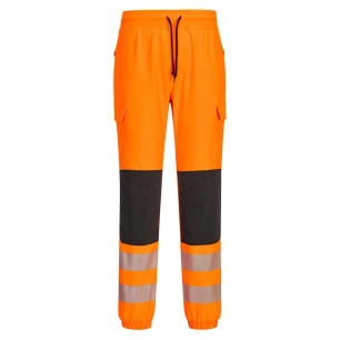 Jogging Haute-Visibilité PW3 Flexi - L - Orange/Noir - PORTWEST