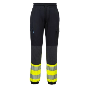 Jogging PW3 Haute-Visibilité Flexi classe 1 - XL - Noir/jaune - PORTWEST