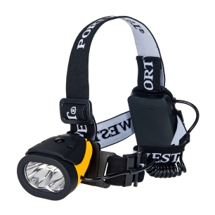 Lampe frontale Dual Power - Jaune/Noir - PORTWEST