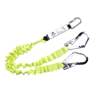 Longe élastique double avec absorbeur dénergie - Jaune - PORTWEST