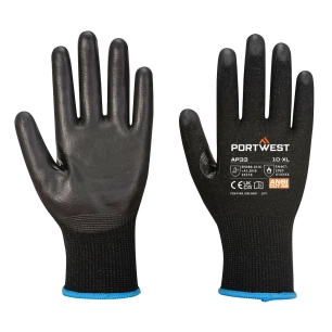 LR15 GANT à écran tactile PU (12 paires) - XS - Noir - PORTWEST