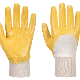 Nitrile dos aéré poignet tricot - XXL - Jaune - PORTWEST